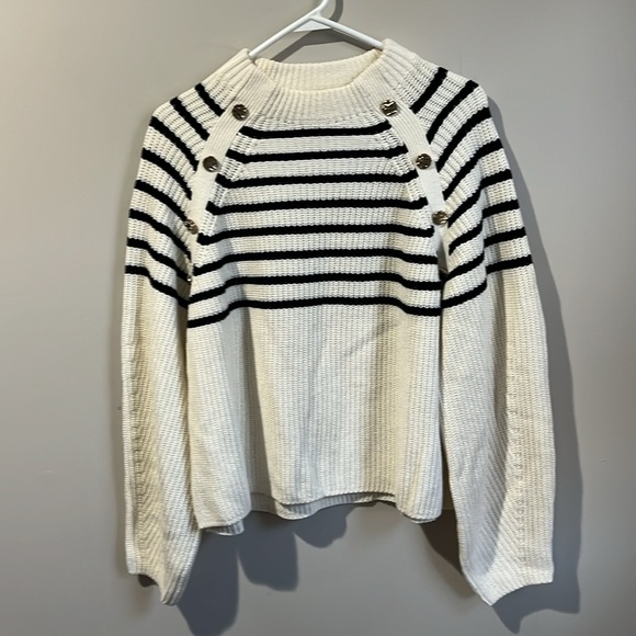 H&M Ribbed crewneck striped sweater - XL - Picture 7 of 13